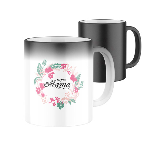 E-shop Magický keramický hrnček s potlačou Super mama