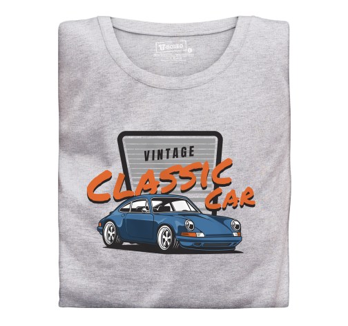E-shop Pánske tričko s potlačou "Vintage Classic Car, modré Porsche"