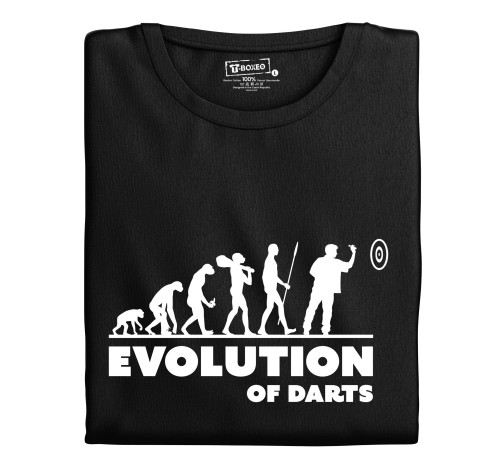 E-shop Pánske tričko s potlačou "Evolution of Darts"