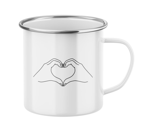 E-shop Plecháčik s potlačou Srdce z dlaní
