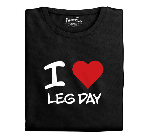 E-shop Pánske tričko s potlačou "I ♥️ Leg Day"