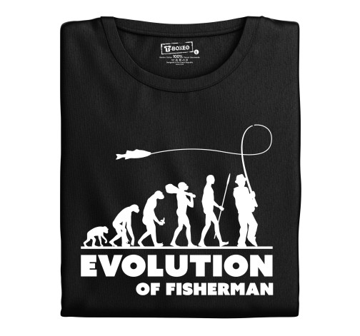 E-shop Pánske tričko s potlačou "Evolution of Fisherman"