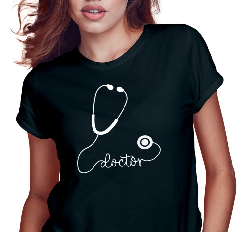 E-shop Dámske tričko s potlačou "Doctor - stetoskop"