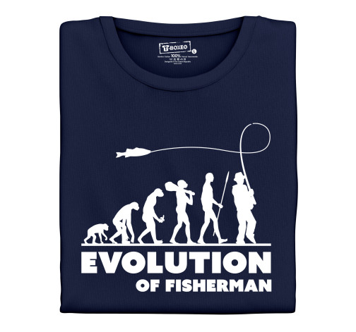 E-shop Dámske tričko s potlačou "Evolution of Fisherman"