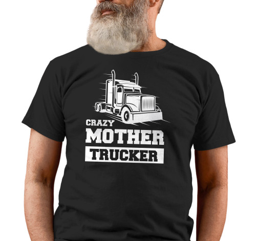 E-shop Pánske tričko s potlačou "Crazy Mother Trucker"
