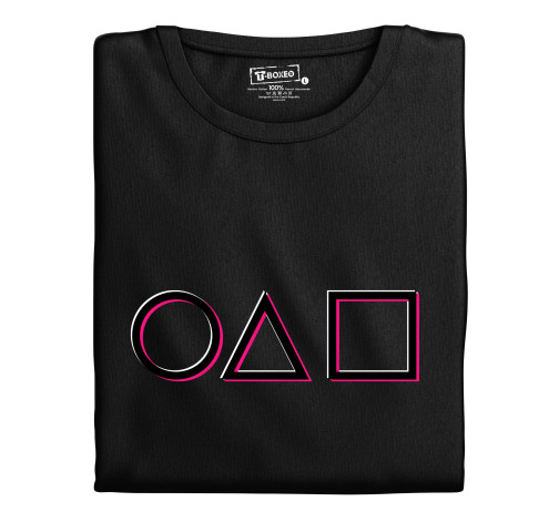 E-shop Pánske tričko s potlačou "Squid Game, symboly"
