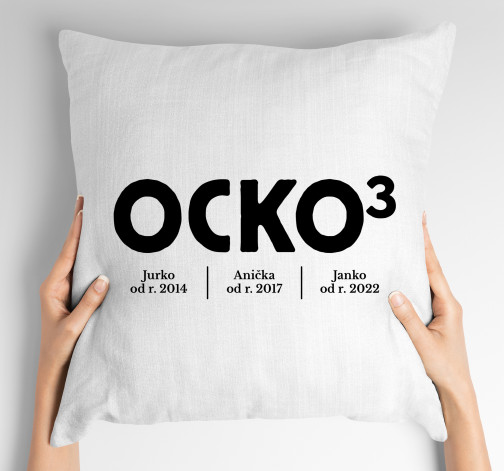 E-shop Vankúš s potlačou Ocko na 3