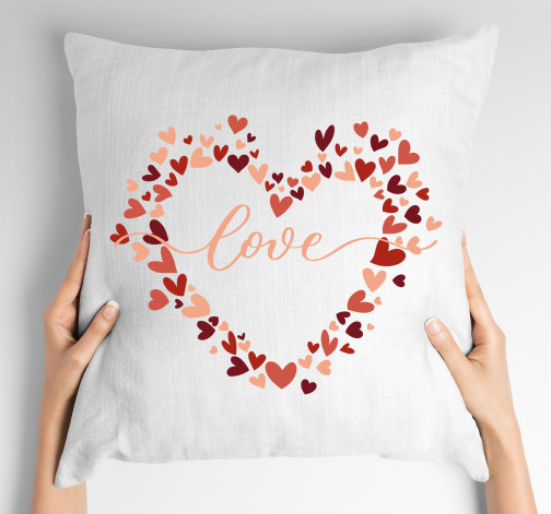 E-shop Vankúš s potlačou Love in heart