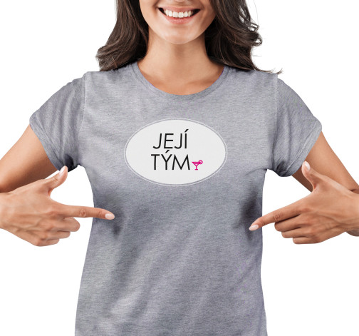 E-shop Dámske tričko s potlačou "Jej tím"