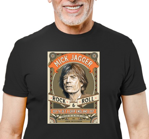 E-shop Pánske tričko s potlačou "Mick Jagger"
