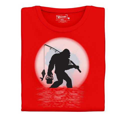 E-shop Pánske tričko s potlačou "Yeti na rybách"