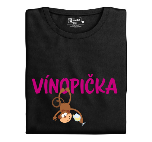 E-shop Dámske tričko s potlačou "Vínopička - biele víno"