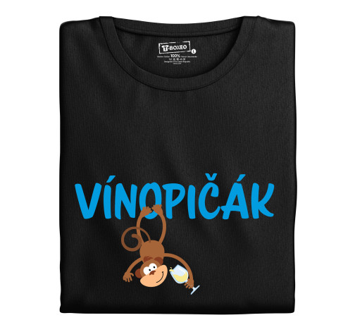 E-shop Pánske tričko s potlačou "Vínopičák - biele víno"