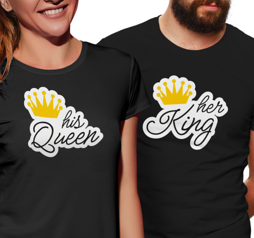 E-shop Dámske tričko s potlačou "His Queen"