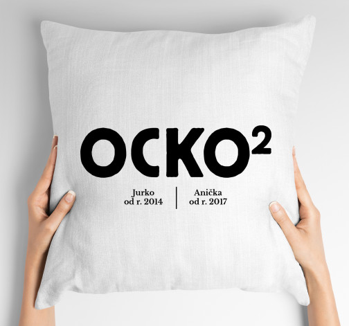 E-shop Vankúš s potlačou Ocko na 2