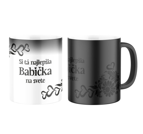 E-shop Magický keramický hrnček s potlačou Si tá najlepšia babička na svete - celopotlač
