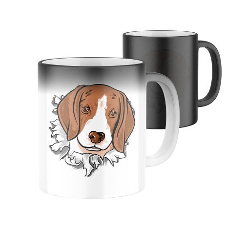 E-shop Magický keramický hrnček s potlačou Bígl