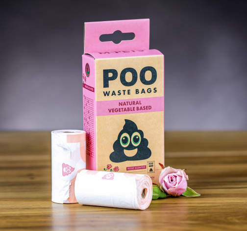 E-shop M-Pets Poo sáčky na trus – ruža 4×15 ks