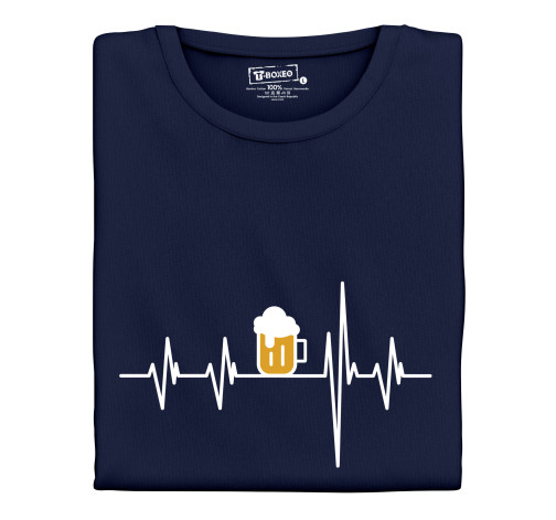 E-shop Dámske tričko s potlačou "Srdcový tep Pivo"