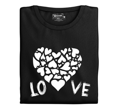 E-shop Dámske tričko s potlačou "LO VE srdce"