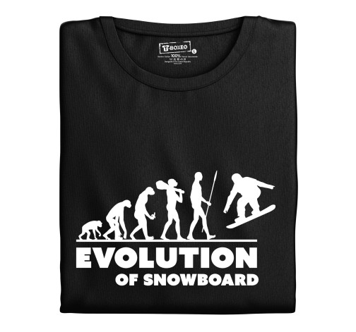 E-shop Dámske tričko s potlačou "Evolution of Snowboard"