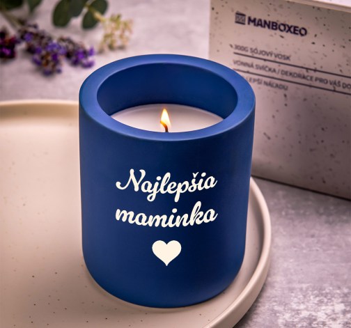 E-shop Sviečka v betóne - Lavenduľa & Eucalyptus 300 g