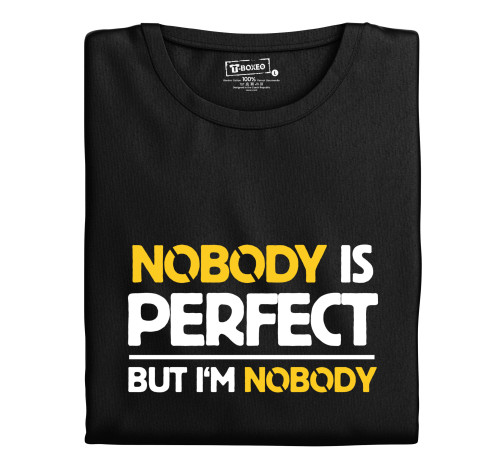 E-shop Dámske tričko s potlačou “Nobody is perfect”