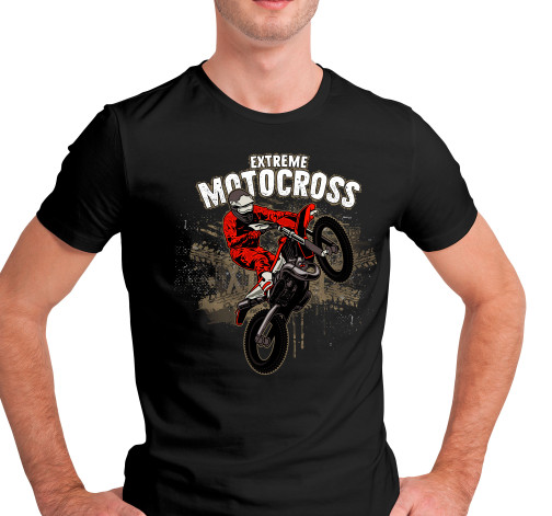 E-shop Pánske tričko s potlačou "Extreme Motocross"