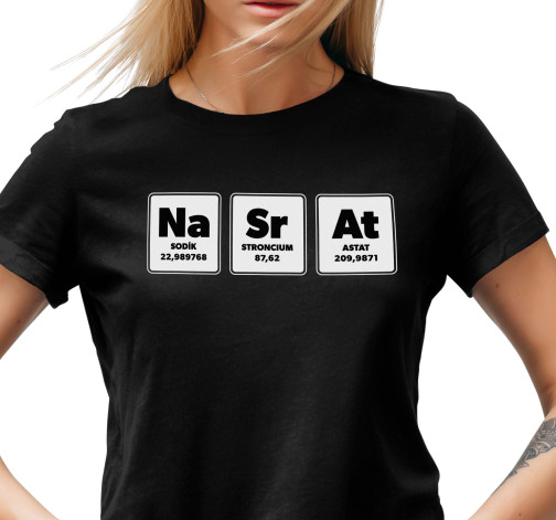 E-shop Dámske tričko s potlačou "Na Sr At"