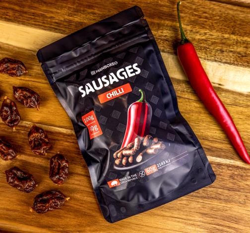 E-shop Údené klobásky s jemne pálivou príchuťou CHILLI 60g