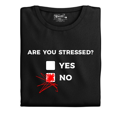 E-shop Pánske tričko s potlačou ”Are you stressed”?