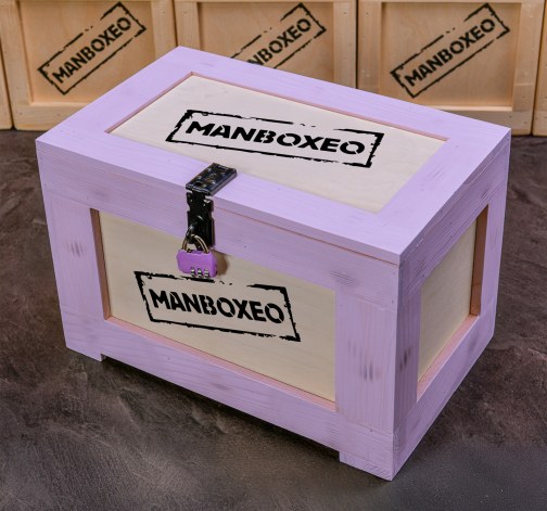 E-shop Prázdna truhlica so zámočkom a pílkou fialová
