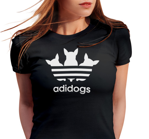 E-shop Dámske tričko s potlačou “Adidogs”
