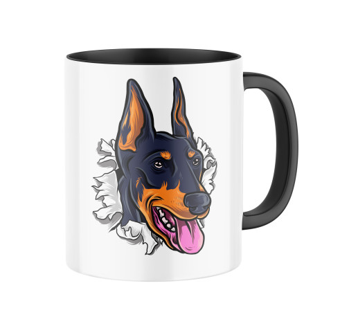 E-shop Keramický hrnček s potlačou Doberman