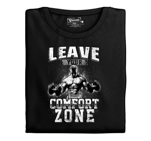 E-shop Pánske tričko s potlačou "Leave Comfort Zone"