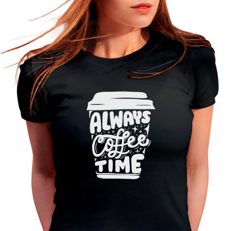 E-shop Dámske tričko s potlačou "Always Coffee Time"