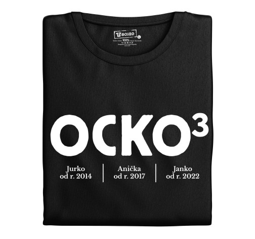 E-shop Pánske tričko s potlačou Otec úradné hodiny s menom