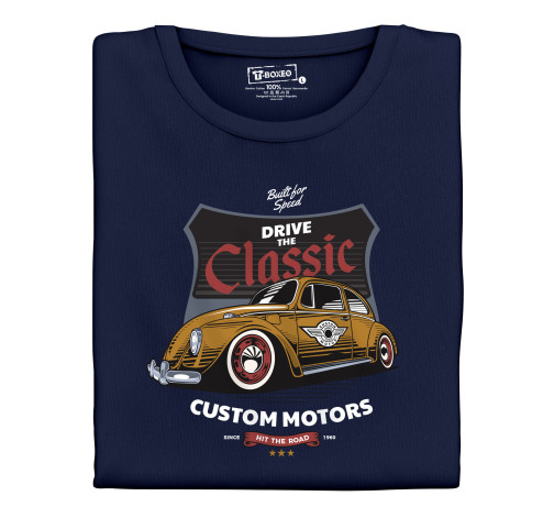 E-shop Pánske tričko s potlačou "Ride the Classic, oranžové auto"