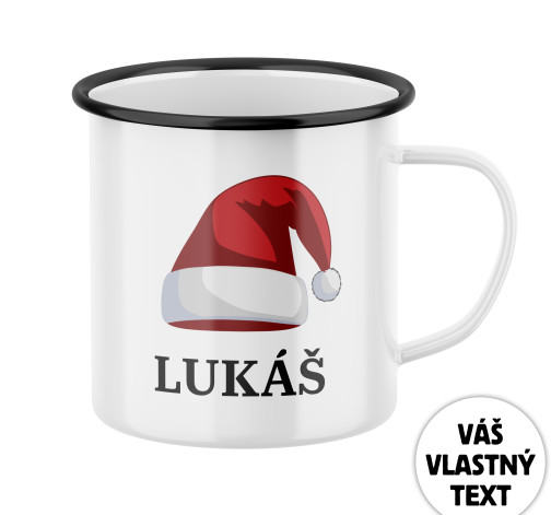 E-shop Plecháčik s potlačou Vianočná čiapka a menom