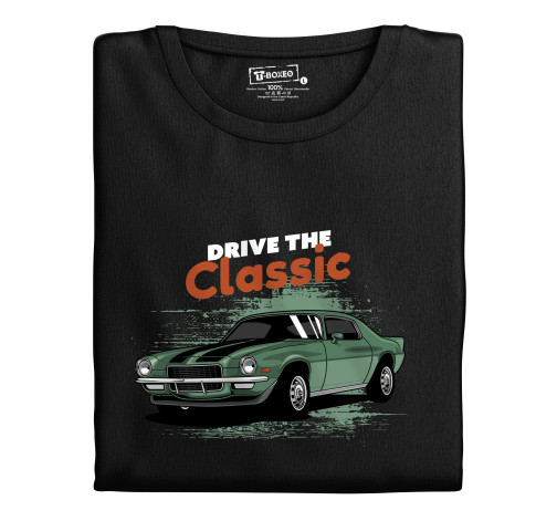 E-shop Pánske tričko s potlačou "Ride the Classic, zelený Mustang"