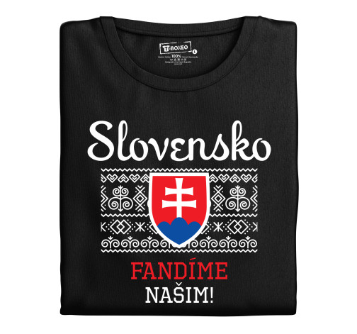 E-shop Pánske tričko s potlačou "Fandíme našim"