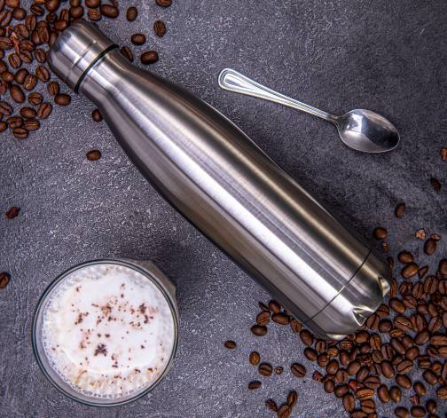 E-shop Termoska z nerezovej ocele - strieborná 500 ml