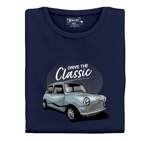 E-shop Dámske tričko s potlačou "Ride the Classic, modrý Austin mini"