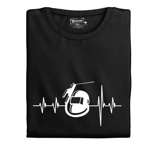 E-shop Pánske tričko s potlačou "Srdcový tep Zváranie"
