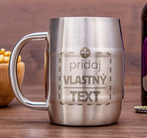 E-shop Nerezový chladiaci polliter Manboxeo s vlastnou potlačou