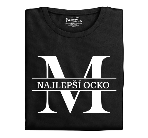E-shop Pánske tričko s motívom "Najlepší otec" - s iniciálou