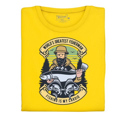 E-shop Pánske tričko s potlačou "World's Greatest Fisherman"