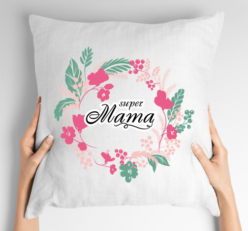 E-shop Vankúš s potlačou Super Mama