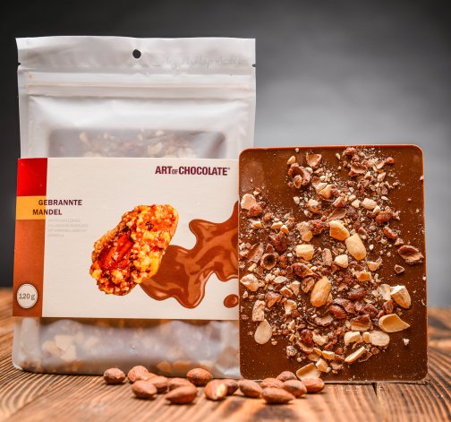 E-shop Čokoládová tabuľa s pečenými mandľami 120 g