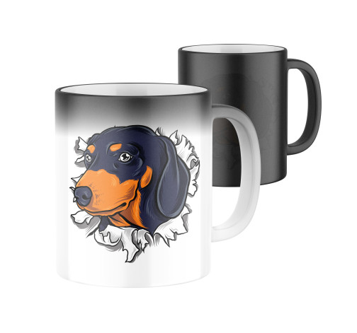 E-shop Magický keramický hrnček s potlačou Jazvečík